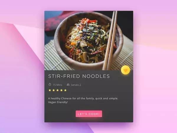 食谱小部件设计欣赏-图片8